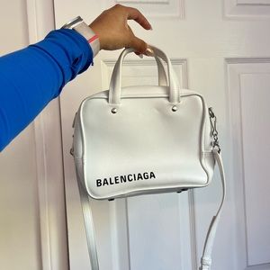 White Balenciaga bag